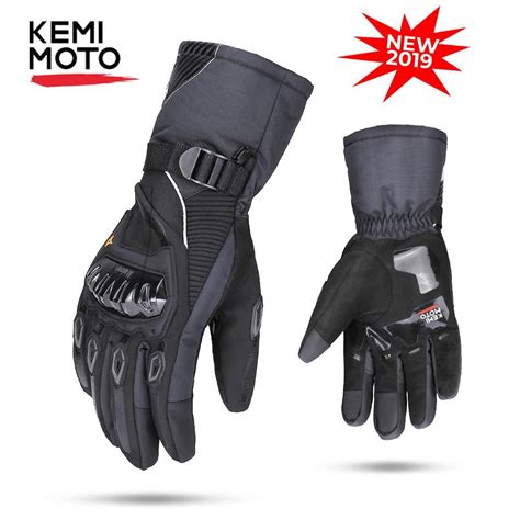 KEMiMOTO Winter Motorcycle Gloves Protective Touch Screen