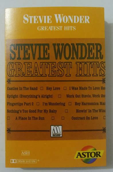 Stevie Wonder – Stevie Wonder's Greatest Hits (Clear Cassette Shell ...