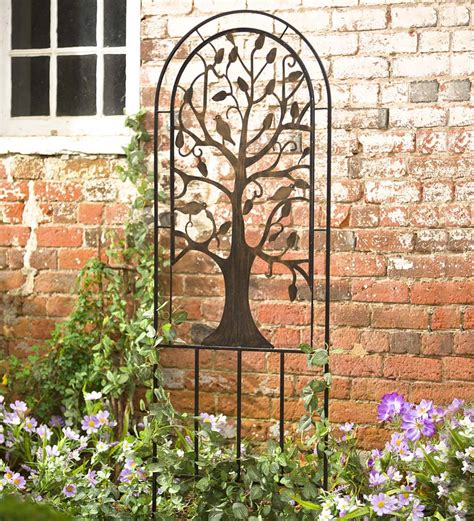 H Potter Garden Trellis Wrought Iron Heavy Scroll Metal Decoration ...