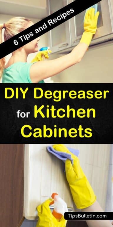 6 DIY Degreaser Recipes for Kitchen Cabinets