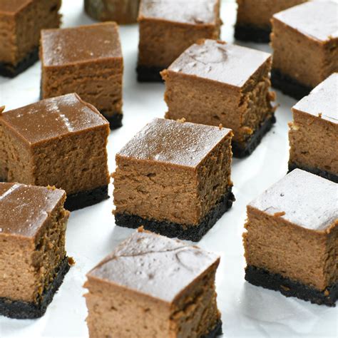 Chocolate Cheesecake Bites - OMG Chocolate Desserts