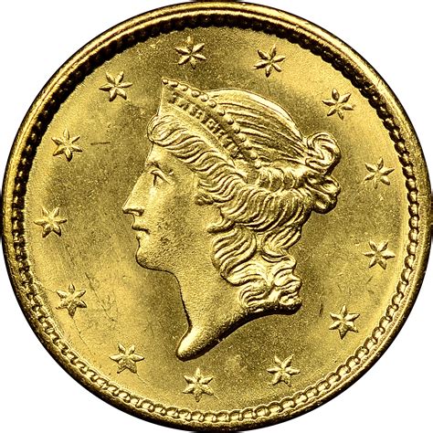 1851 G$1 MS Gold Dollars | NGC