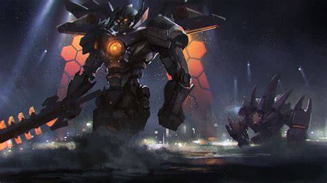 Epic Mecha Battle: Malphite vs. Aatrox HD Wallpaper by Kay Huang