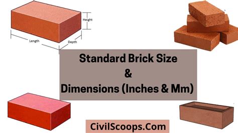 Standard Brick Size & Dimensions (Inches & MM) – Civil Scoops