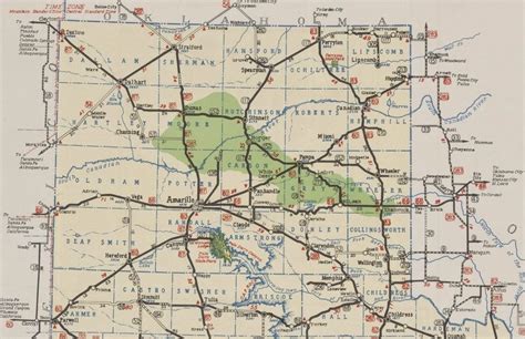 Texas Panhandle Road Map - Printable Maps