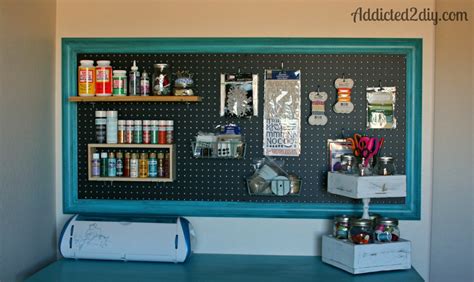 Craft Room Pegboard Organization - Addicted 2 DIY