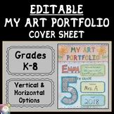 Kindergarten Portfolio Cover Sheet Teaching Resources | TpT