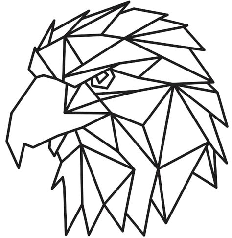 Free Vector geometric art animals Eagle Wall Art - Free Vector