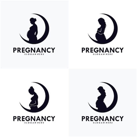 Premium Vector | Set of pregnancy logo design vector template