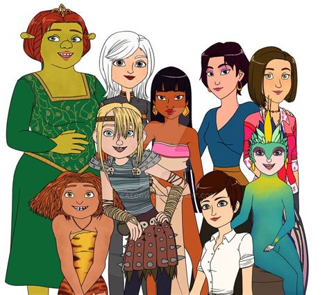 Fiona, Susan, Chel, Marina, Vanessa, Astrid, Tooth, Eep, and Roxanne