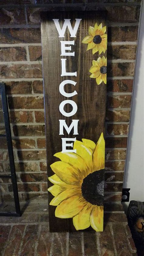 Check out this item in my Etsy shop https://www.etsy.com/listing/492806876/sunflower-welcome ...
