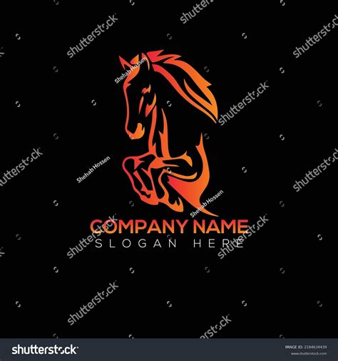 Horse Logo Vector Illustration Design Stock Vector (Royalty Free ...