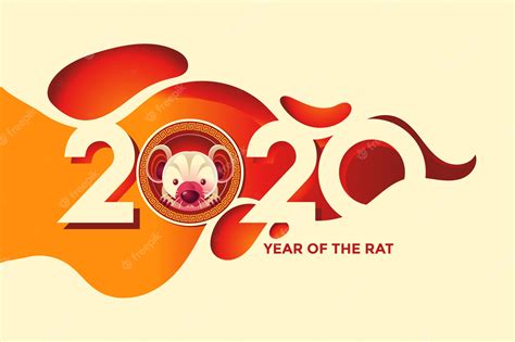 Premium Vector | Year of the rat illustration