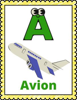 French Alphabet Flashcards. Alphabet Posters in French. alphabet en français