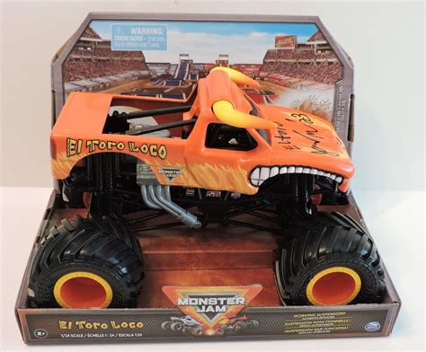 2023 MONSTER JAM TRUCK - EL TORO LOCO 1:24 AUTOGRAPHED BY DRIVER JAMEY GARNER - Racing-Other