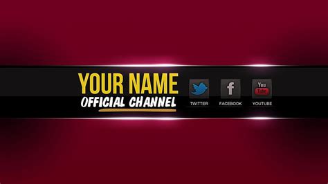 Best YouTube banner template 4k For your channel - free download