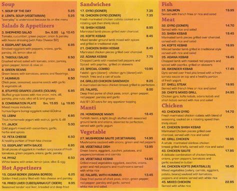 Istanbul Grill Menu, Menu for Istanbul Grill, Meat Packing District, New York City - Urbanspoon ...