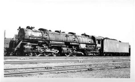 Western Pacific 4-6-6-4 Challenger type steam locomotive. Elko Nevada ...