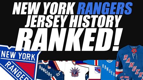 New York Rangers Jersey History Ranked! - YouTube