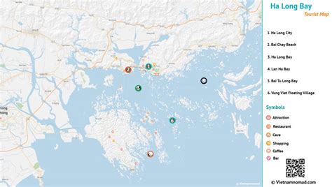 Ha Long Bay Map | Tourist Map of Ha Long Bay | Vietnamnomad