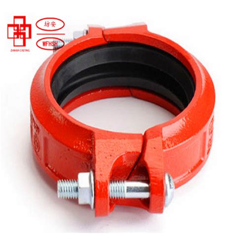 FM UL Approved Ductile Iron ASTM A536 Flexible Coupling Inch 4" for Fire Fighting System ...