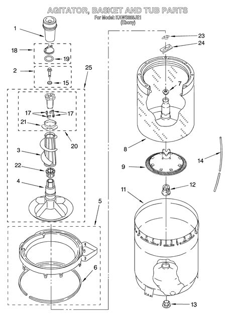 Washing Machine Whirlpool Cabrio Washer Parts Diagram | Webmotor.org