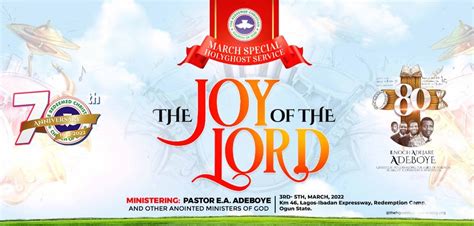 LIVE VIDEO: RCCG March 2022 Special Holy Ghost Service – The Joy Of The Lord – Perspective