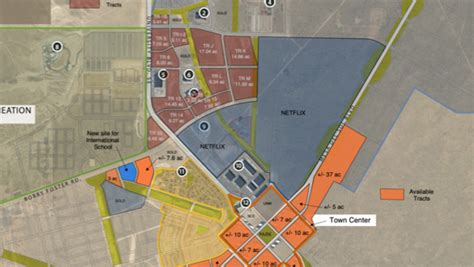 Map of Mesa del Sol's existing developments - Albuquerque Business First