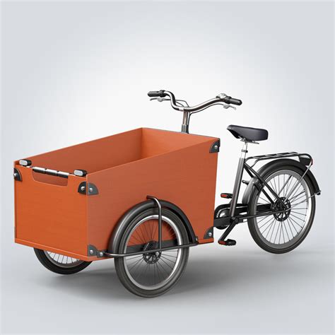 babboe cargo bike 3d max