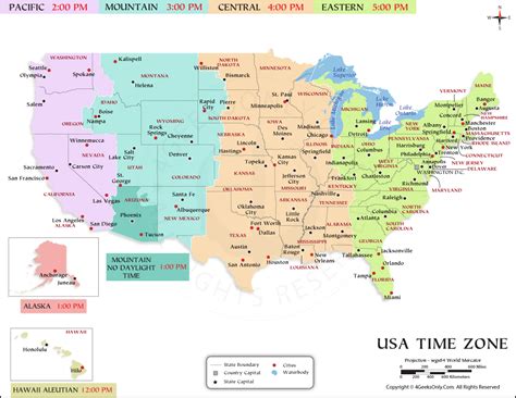 Map With Time Zones Of Usa – Get Latest Map Update