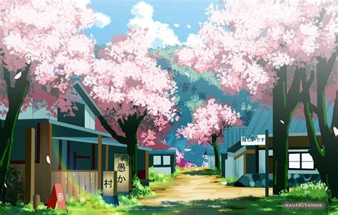 Anime Spring Landscape Wallpapers - Top Free Anime Spring Landscape ...