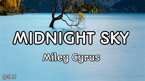 Miley Cyrus - Midnight Sky (Lyrics) - YouTube