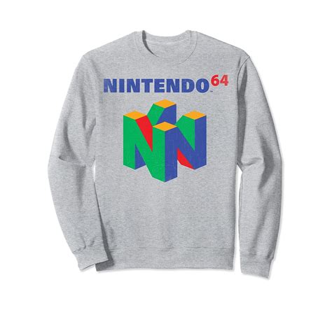 Nintendo 64 Classic Logo Retro Vintage Sweatshirt-ANZ – Anztshirt