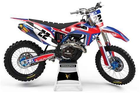 Dirt Bike Design. Stars and Stripes - new dirt bike graphics series by OMX