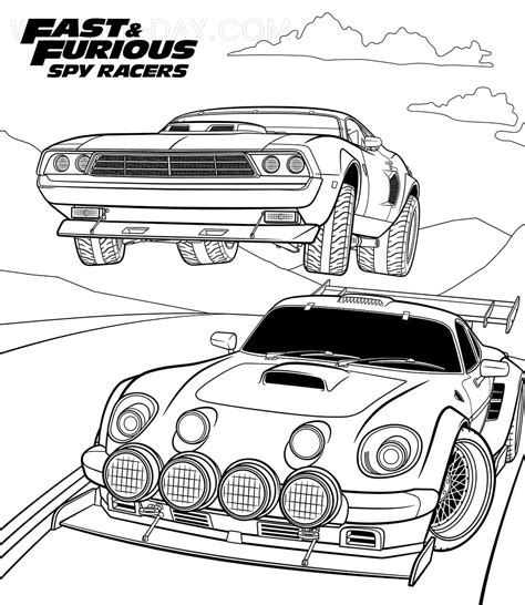 Fast And Furious Obrien Car Coloring Pages