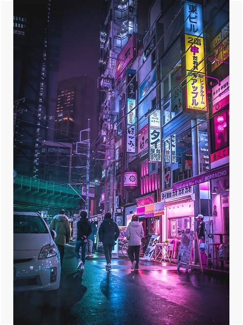 "Cyberpunk Anime Aesthetic in Tokyo Japan" Poster for Sale by TokyoLuv ...