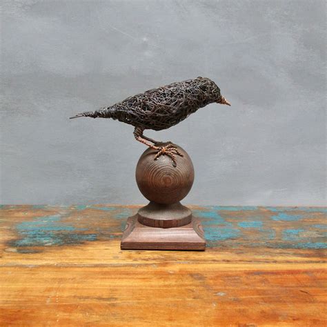 Strength, Crow, Copper Bird Sculpture, - Etsy UK