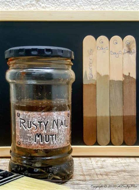 Rusty Nail Muti - The Best DIY Aging Wood Stain | A Crafty Mix