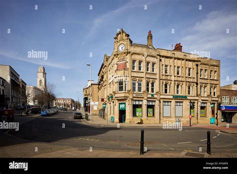 Historic building Market Hill, Barnsley town centre, South Yorkshire ...