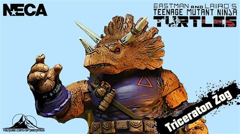 NECA TOYS Teenage Mutant Ninja Turtles TRICERATON ZOG Video Review - YouTube