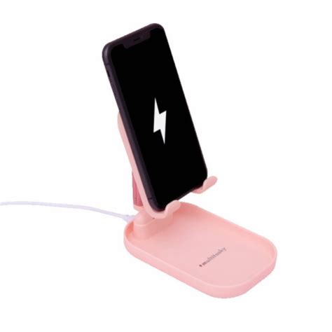 Deluxe Foldable Cell Phone Charger Stand & iPad Holder - Pink, 5.31 x 3 ...