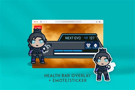 Apex Legends Health Bar Overlay Wraith / Emote for Twitch - Etsy UK in 2023 | Overlays, Health ...