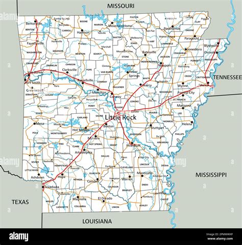 Arkansas Road Map 2024 - bab gertrude