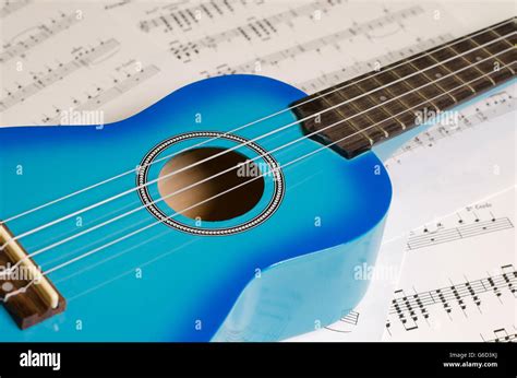 Blue Acoustic Guitar Wallpaper