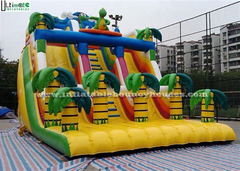 8M High Adult Giant Commercial Bounce House Water Slide For Outdoor ...