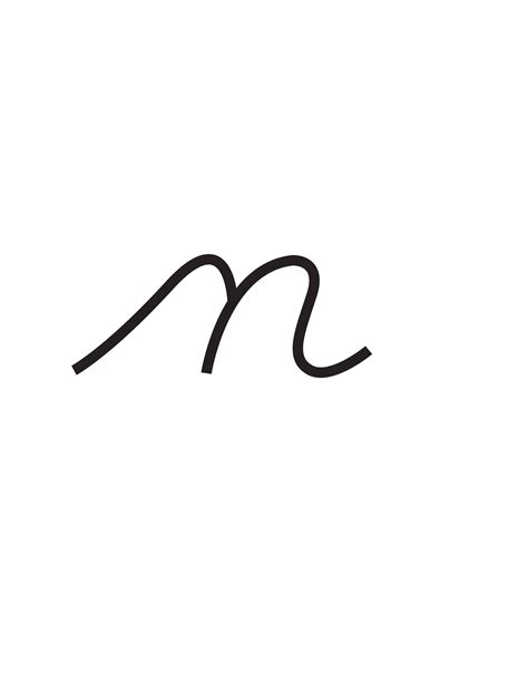 Free Cursive Letters Printable: Lowercase N