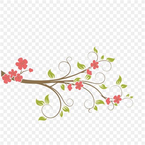 Vector Plant Vine Branches, PNG, 1500x1500px, Vecteur, Blossom, Border ...