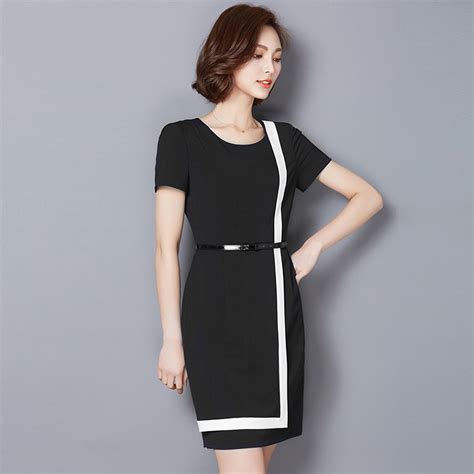 Wholesale Professional Work Dresses Women Career Dresses Ladies Chiffon ...