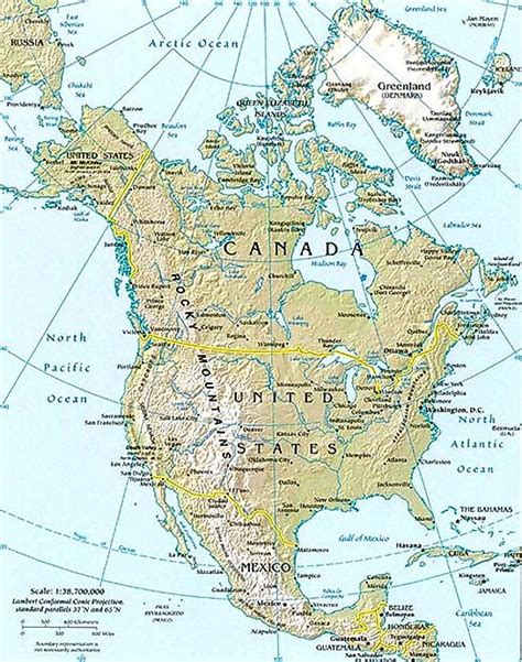 North America Map / Map of North America - Facts, Geography, History of ...