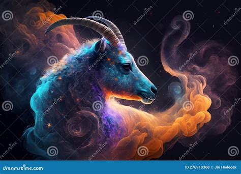 Spirit animal - Goat stock illustration. Illustration of energy - 276910368